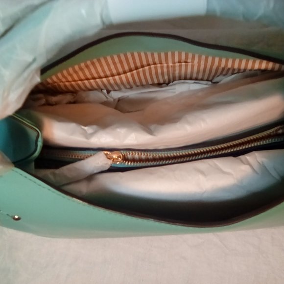 Authentic Kate Spade Vanston Dylan Caribbean blue satchel purse bag - Picture 11 of 13